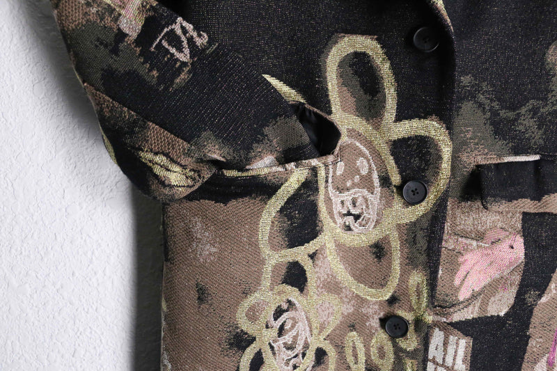 Desigual 2way artie jacquard coat