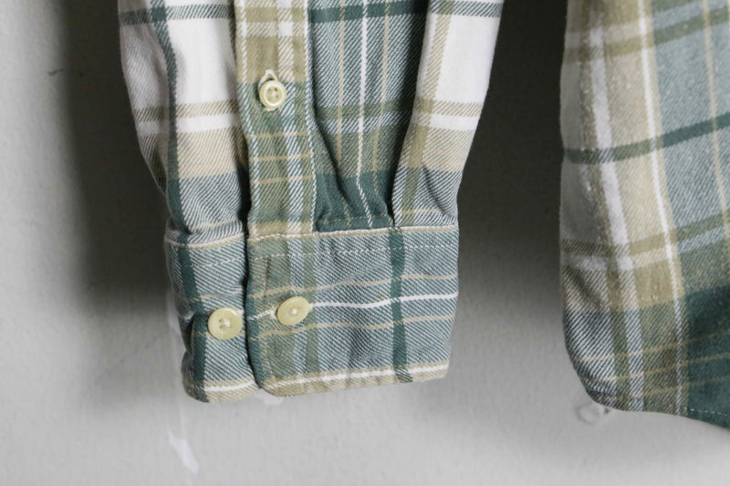 “OLD GAP” green base light flannel shirt