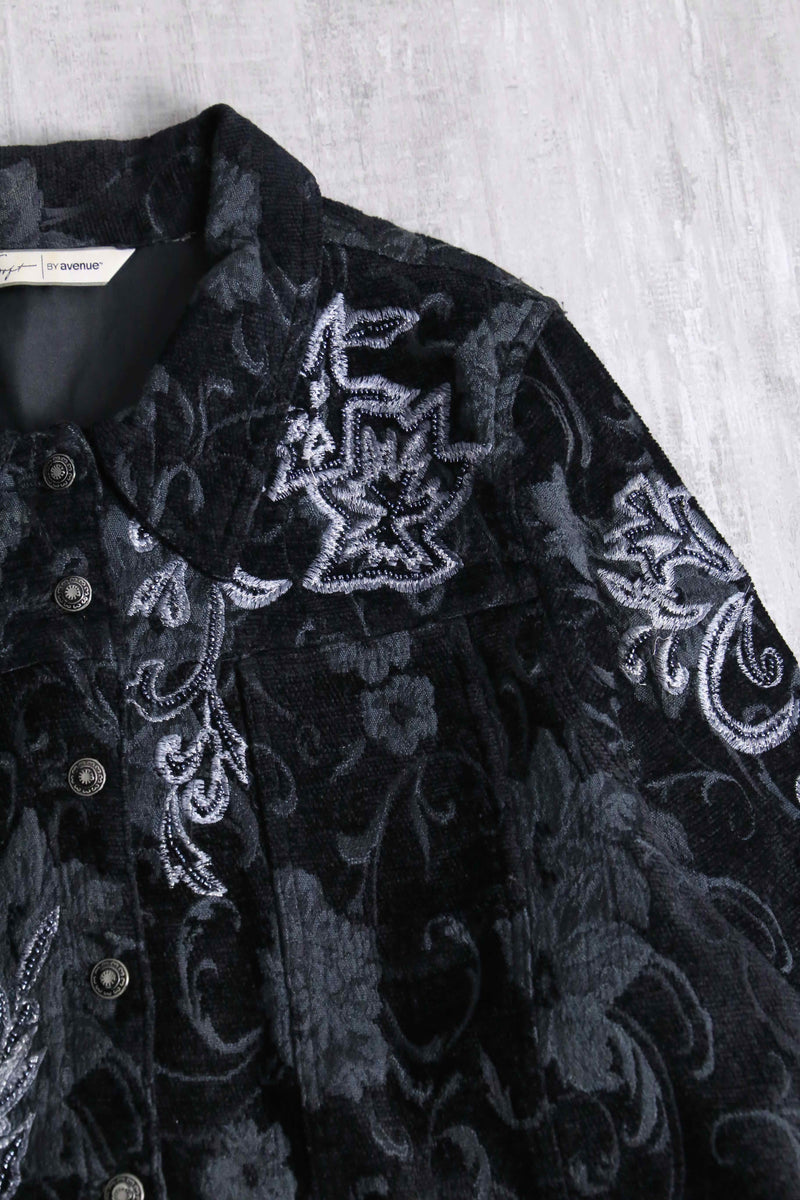 flower embroidery design jacket