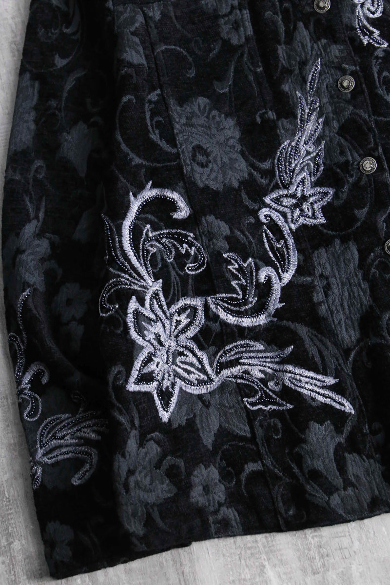 flower embroidery design jacket