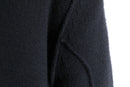 “KARL LAGERFELD” black burgundy zip-up oversized knit cardigan
