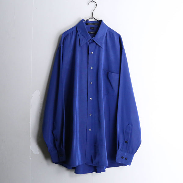 "DKNY" blue dress L/S shirt