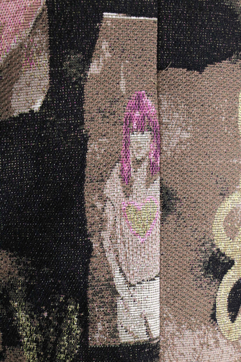 Desigual 2way artie jacquard coat