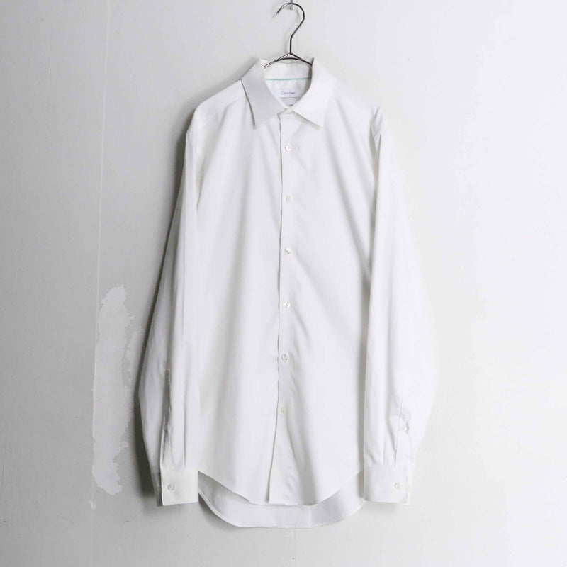 "Calvin Klein" white color minimal dress shirt