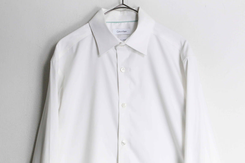 "Calvin Klein" white color minimal dress shirt