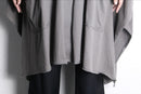 “S’YTE” hooded drape poncho