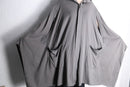 “S’YTE” hooded drape poncho