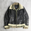 "Dolce & Gabbana" 05AW military layered leather jacket