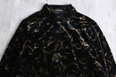 luxury abstract pattern velours shirt