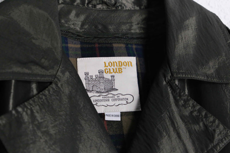 1990s LONDON TOWN nylon shiny coat