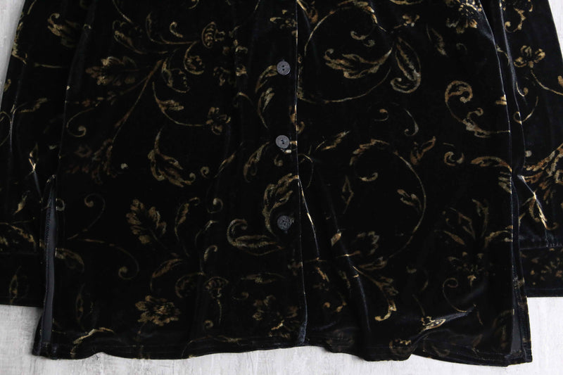 luxury abstract pattern velours shirt