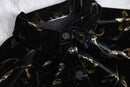 luxury abstract pattern velours shirt