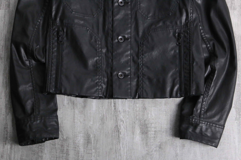 gloss black 4P short tracker jacket