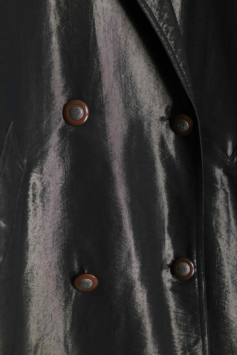 1990s LONDON TOWN nylon shiny coat