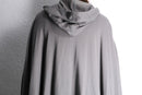 “S’YTE” hooded drape poncho