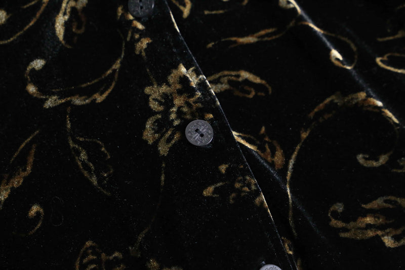 luxury abstract pattern velours shirt