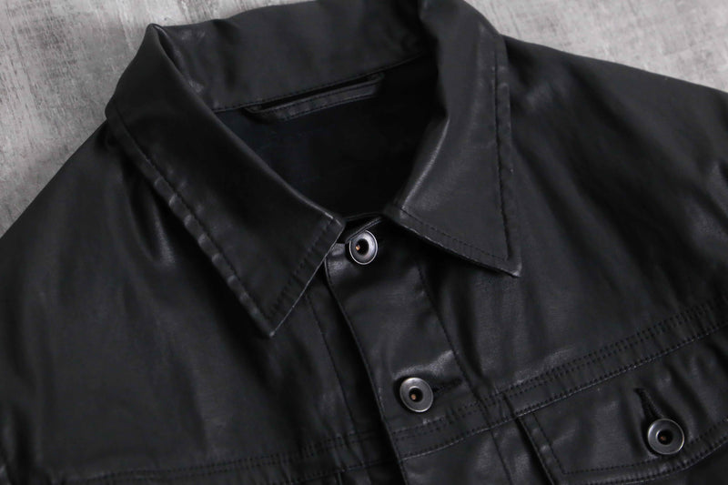 gloss black 4P short tracker jacket