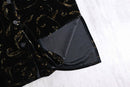 luxury abstract pattern velours shirt