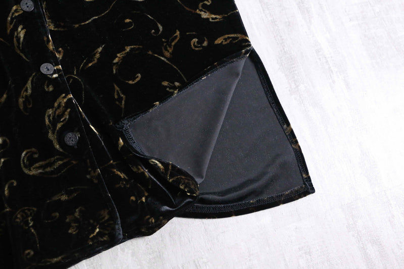 luxury abstract pattern velours shirt