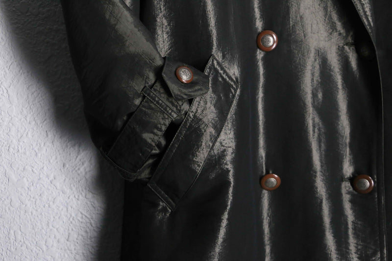 1990s LONDON TOWN nylon shiny coat