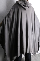 “S’YTE” hooded drape poncho