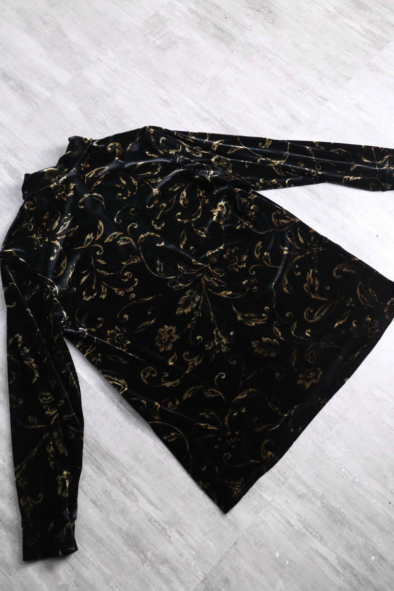 luxury abstract pattern velours shirt