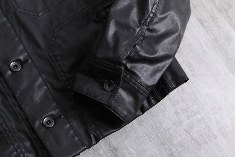 gloss black 4P short tracker jacket