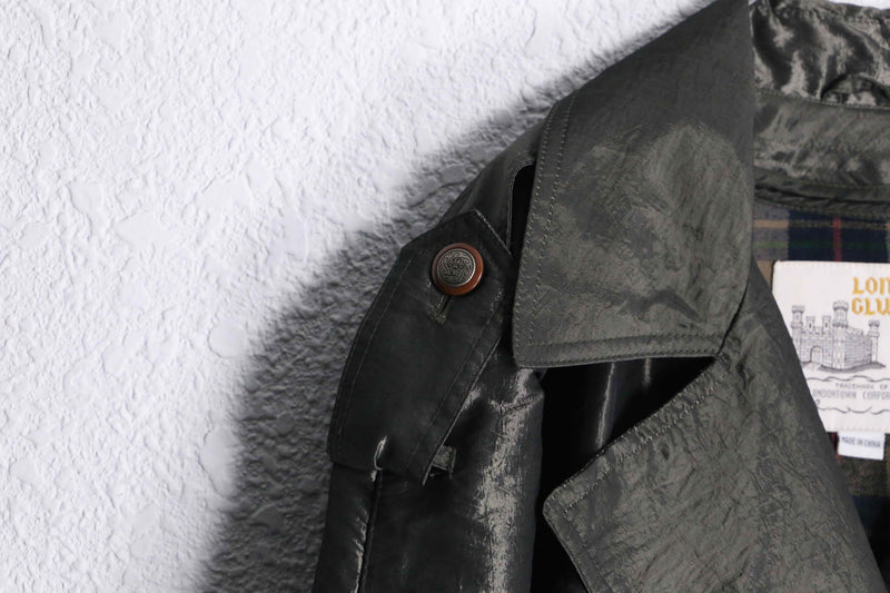 1990s LONDON TOWN nylon shiny coat