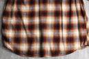 00's cotton rayon ombre check shirt