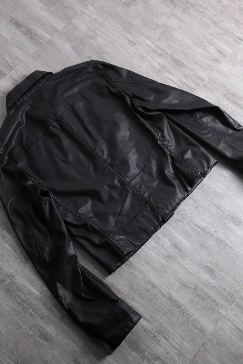 gloss black 4P short tracker jacket