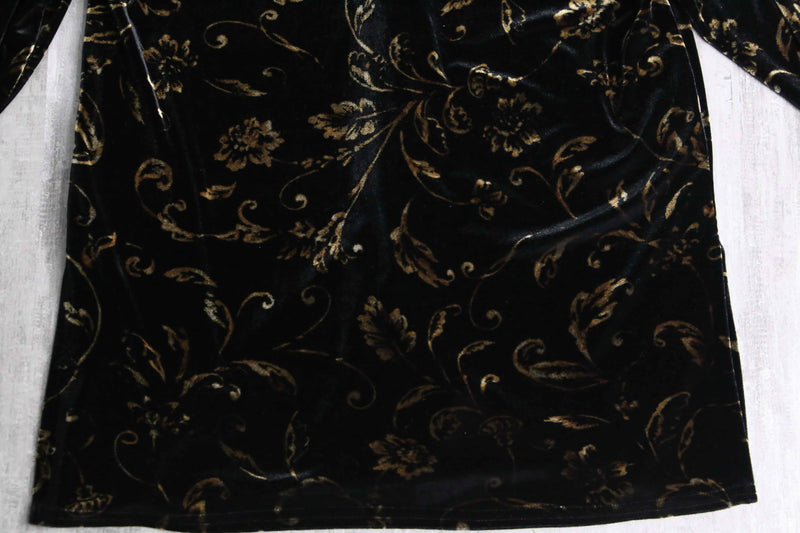 luxury abstract pattern velours shirt