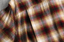 00's cotton rayon ombre check shirt