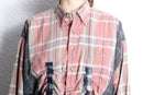 "Re:make" docking gather check shirt