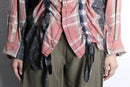"Re:make" docking gather check shirt