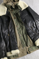 "Dolce & Gabbana" 05AW military layered leather jacket