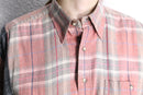 "Re:make" docking gather check shirt
