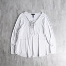 lace up border cotton pull
