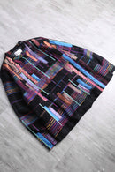 random patchwork mulch design shirt jacket