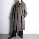 50’s subtle windowpane balmacaan coat