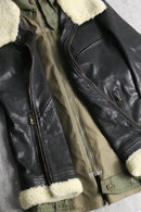 "Dolce & Gabbana" 05AW military layered leather jacket