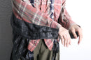 "Re:make" docking gather check shirt