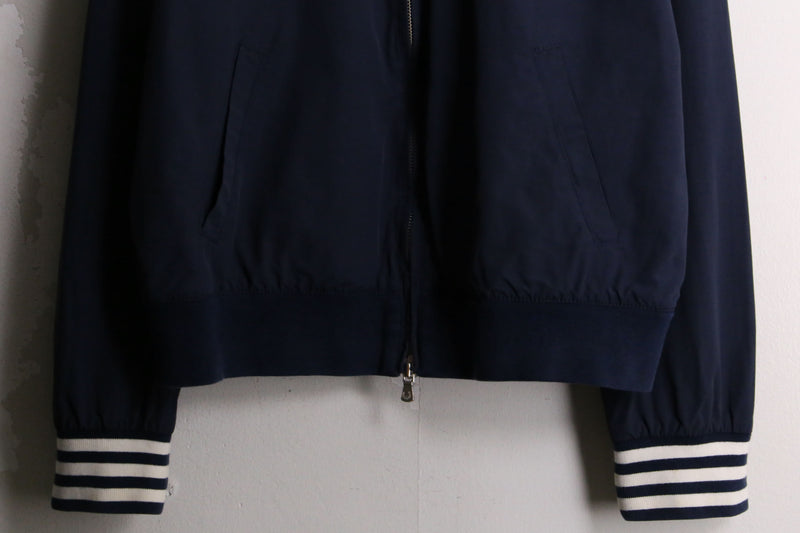 “FRED PERRY” navy nylon track jacket