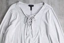 lace up border cotton pull
