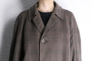 50’s subtle windowpane balmacaan coat