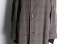 50’s subtle windowpane balmacaan coat