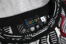 “COOGI” dark color 3D design knit