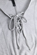 lace up border cotton pull