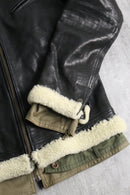 "Dolce & Gabbana" 05AW military layered leather jacket