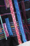 random patchwork mulch design shirt jacket