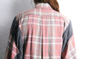 "Re:make" docking gather check shirt